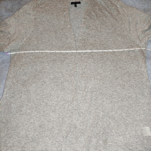 Eileen Fisher Women's Open Front Viscose Blend Cardigan Sweater Gray, L - Picture 8 of 12